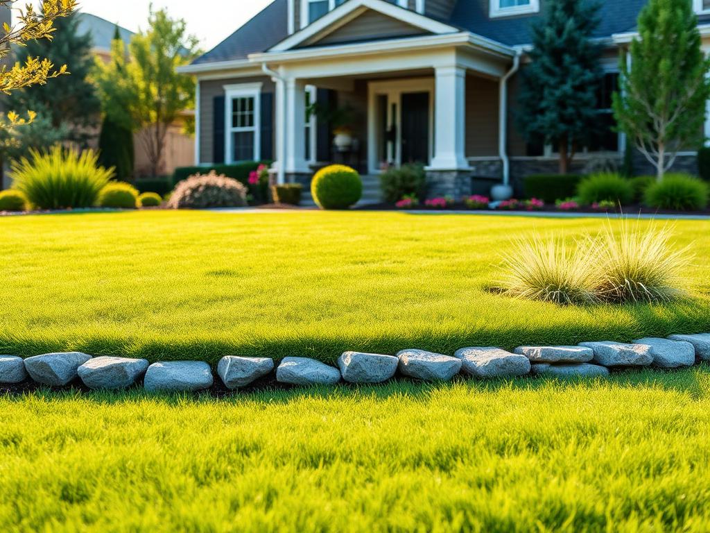 Mhoon Landscaping manicured front yard